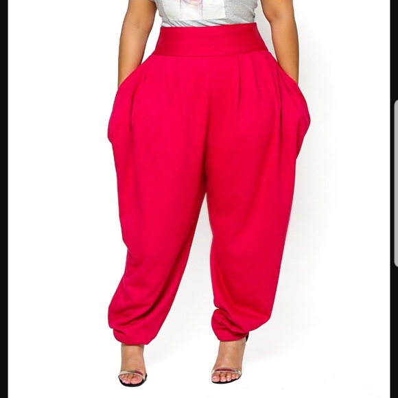 high waist slouch pants
